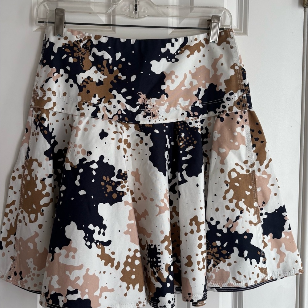 Rag & Bone Ink Blot Print Flare Mini Skirt | Size 00